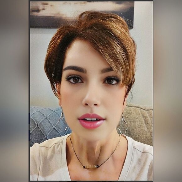 #Touchstone Crystal Silver-Rhodium #Statement Twisted Drops Ear Wire 2 1/4" long - Picture 5 of 5